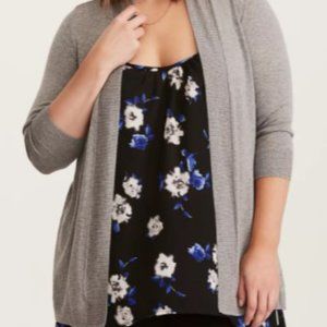 Torrid POINTELLE KNIT OPEN BACK CARDIGAN